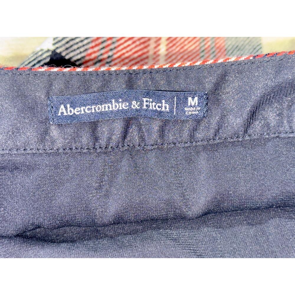 Abercrombie & Fitch Black Red Tan Plaid Tweed Mini Skirt Womens Size Medium - Picture 3 of 6